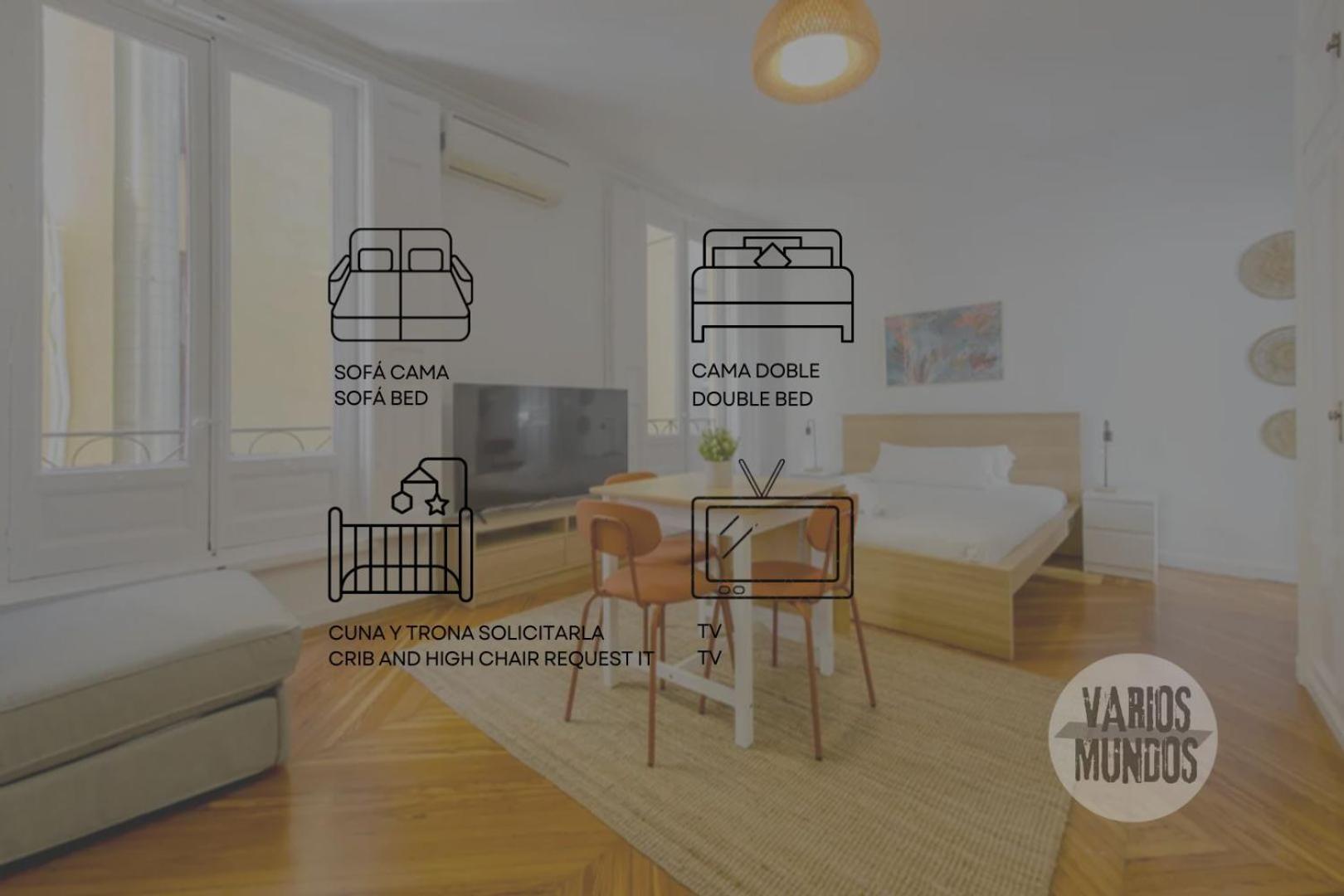 Petite E Chic Loft Para 3 En El Corazon De Madrid Buitenkant foto